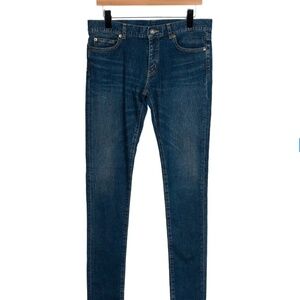 Saint Laurent D01 W/SK-LW Skinny, Slim cut, Jeans in Deep Blue Size 32